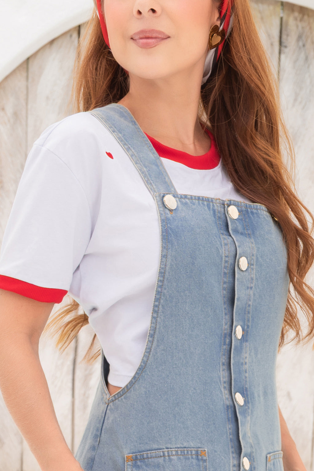 Overol Denim SV015 - Vista trasera lateral